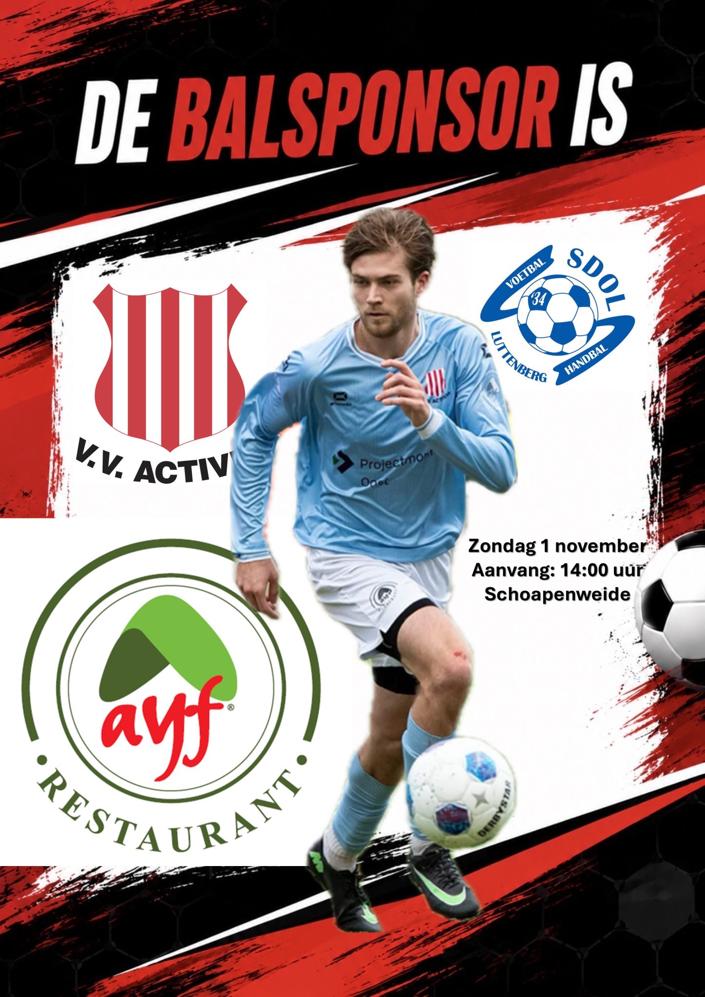 Bomvol voetbalweekend op De Schoapenweide!