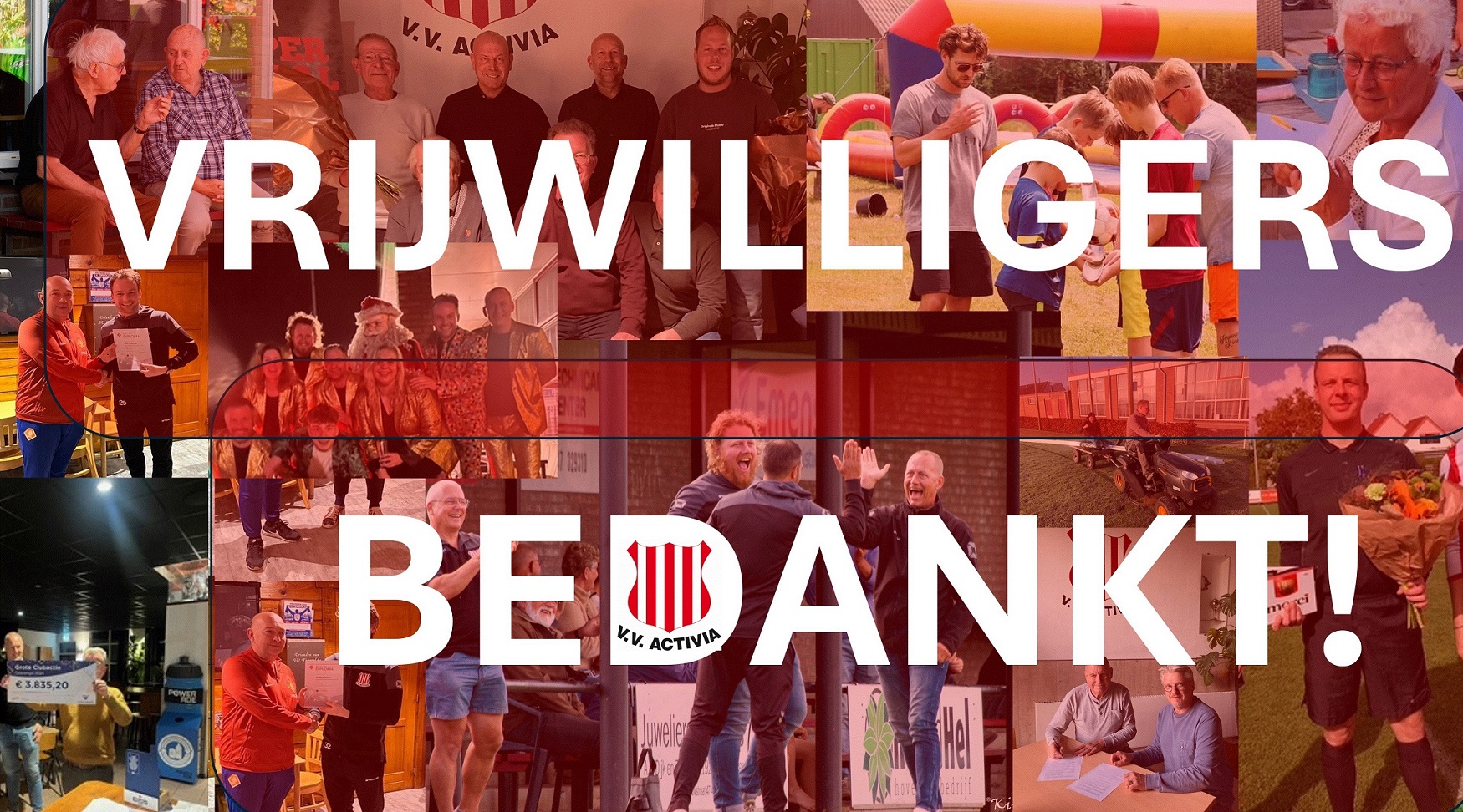 Dag van de vrijwilliger; onze clubhelden in het zonnetje