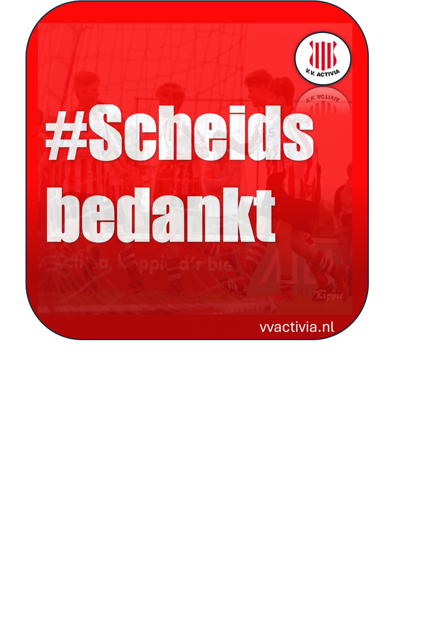 Een welgemeend dankjewel aan onze scheidsrechters!